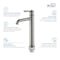 Kibi Victorian Single Handle Bathroom Vessel Sink Faucet with Pop Up Drain C-KBF1013BN-KPW101BN - alternate 8